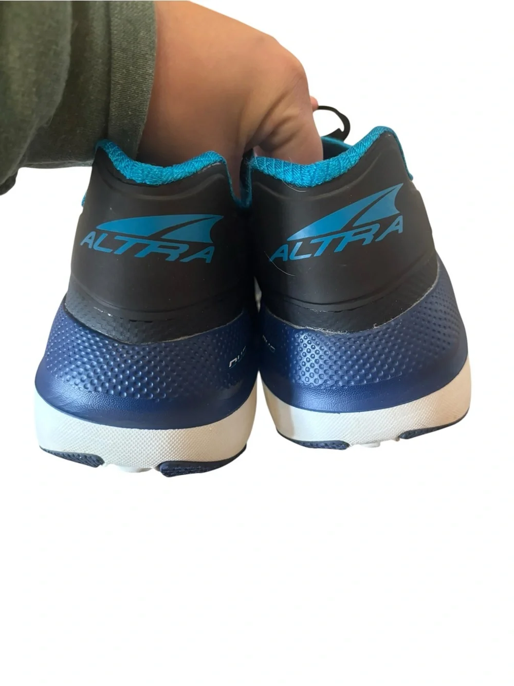 Altra Mens Duo Trail Running Shoes Black Blue Size 13 Cushioned Lightweight